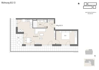 Stylische 2-Zimmer Penthouse-Wohnung in erstklassiger Lage zu vermieten! — Bild 12