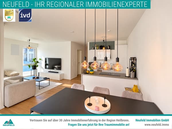 Lichtdurchflutete Wohnung mit modernem Wohnambiente und sonnigem Balkon