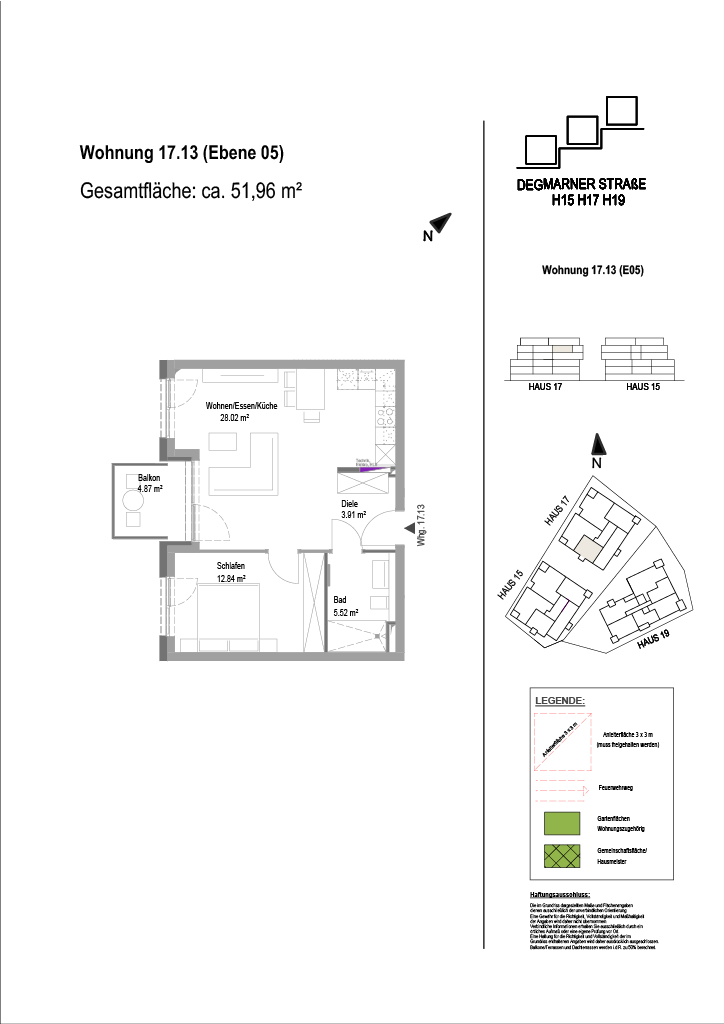 Wohnung Plan