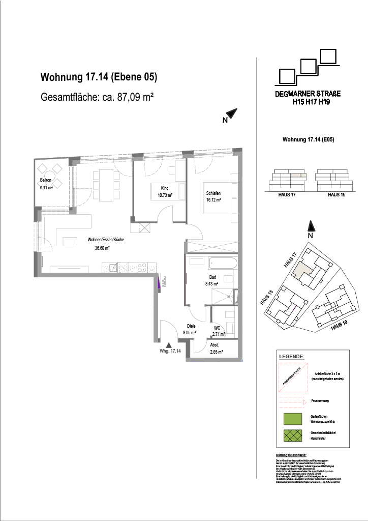 Wohnung Plan