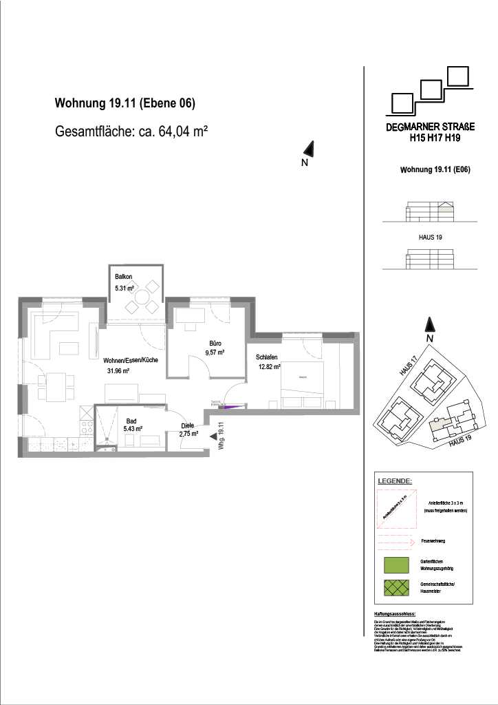 Wohnung Plan