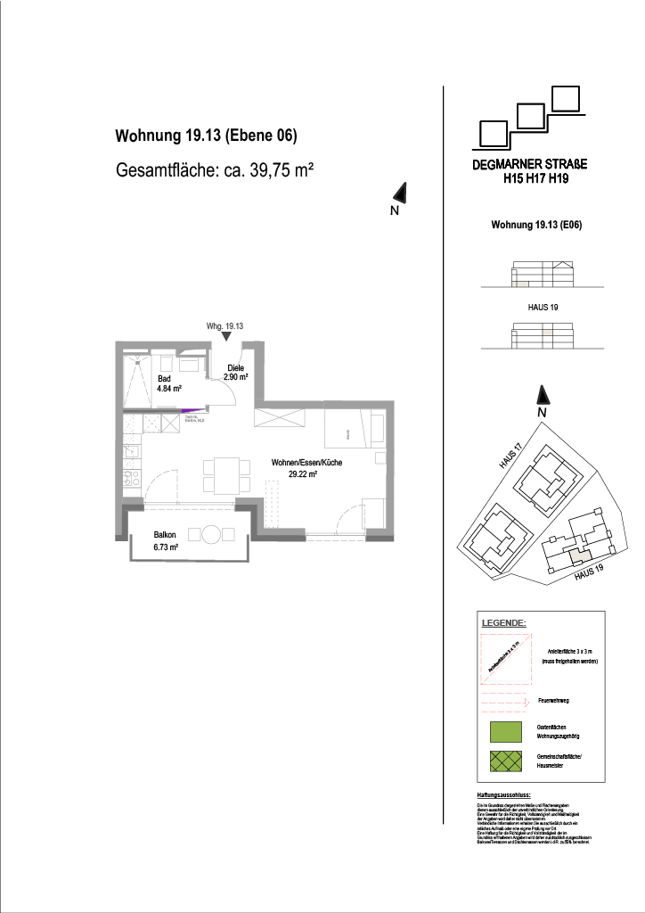 Wohnung Plan