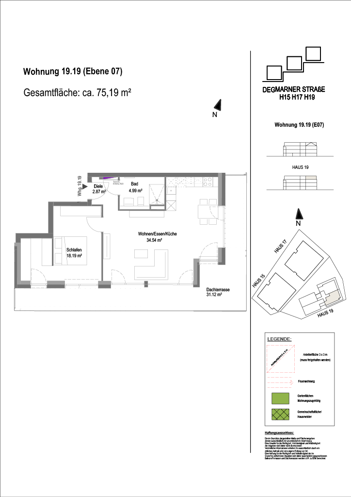 Wohnung Plan
