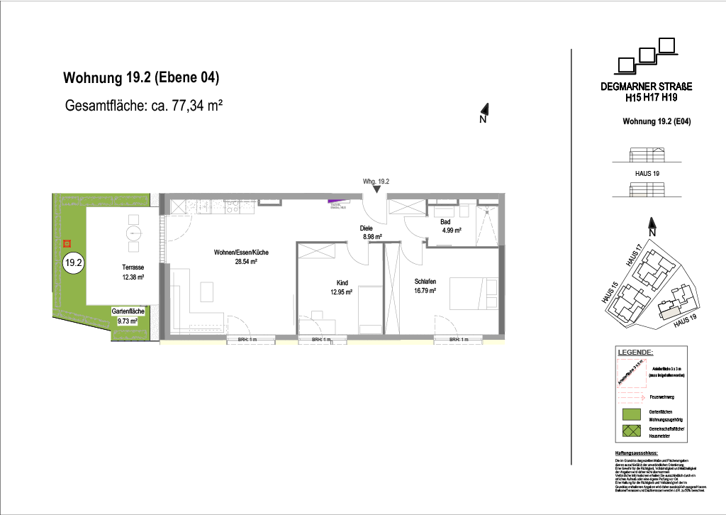 Wohnung Plan