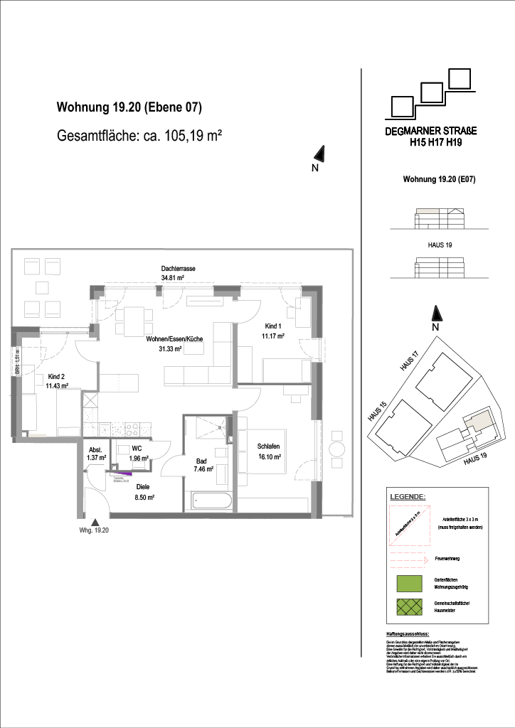 Wohnung Plan