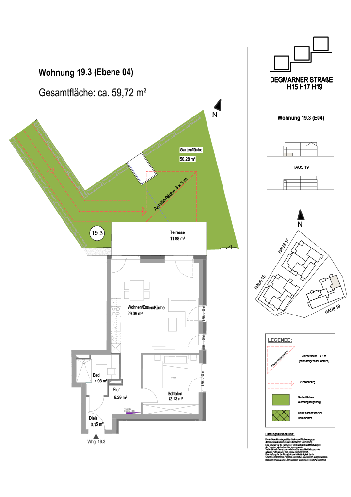 Wohnung Plan