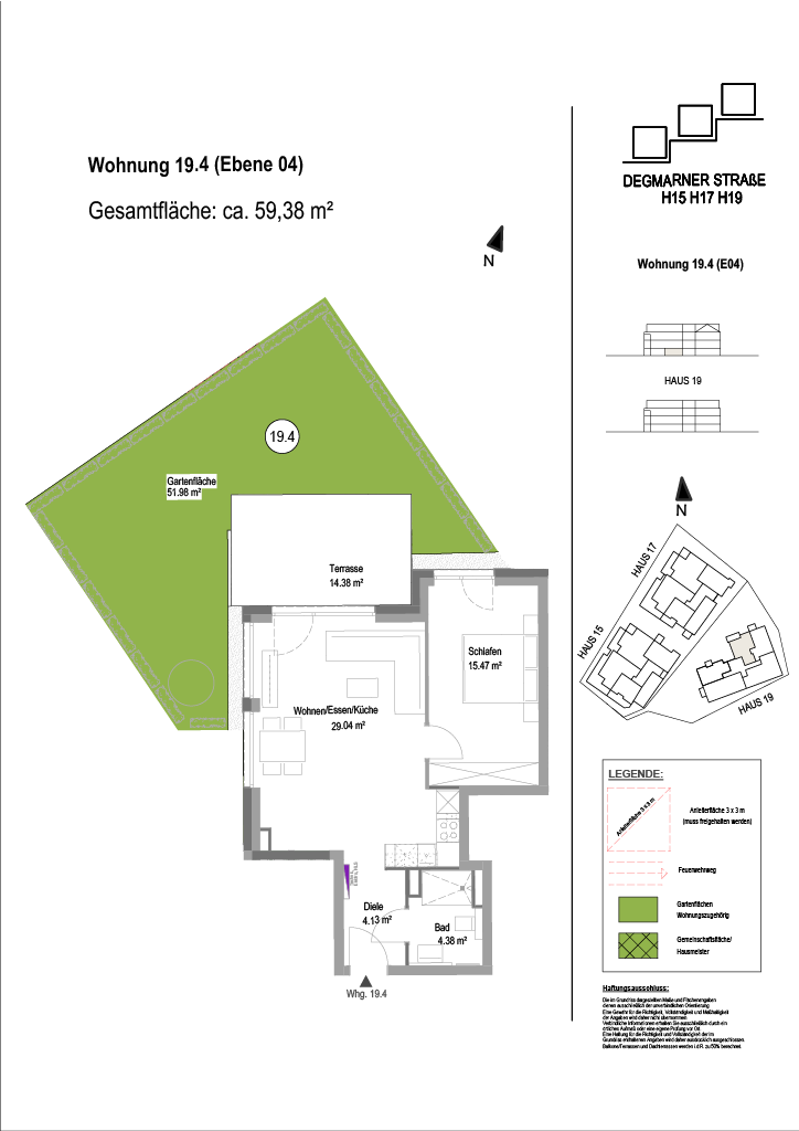 Wohnung Plan