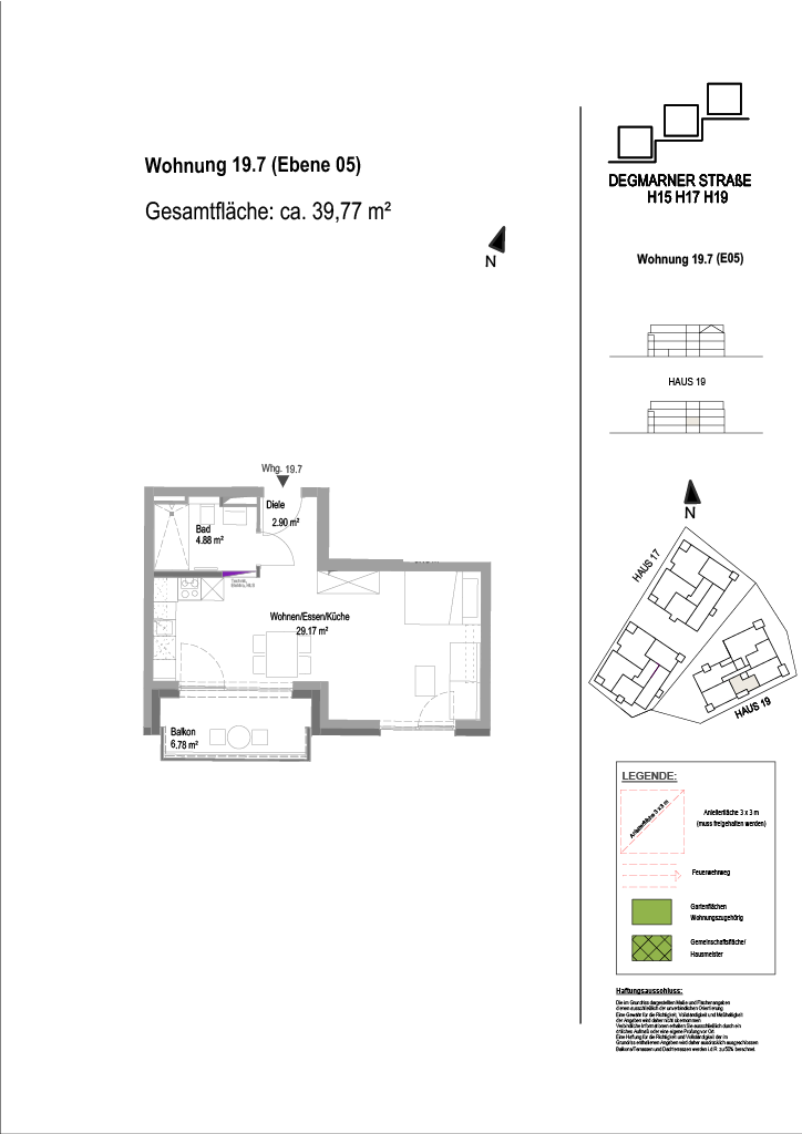 Wohnung Plan
