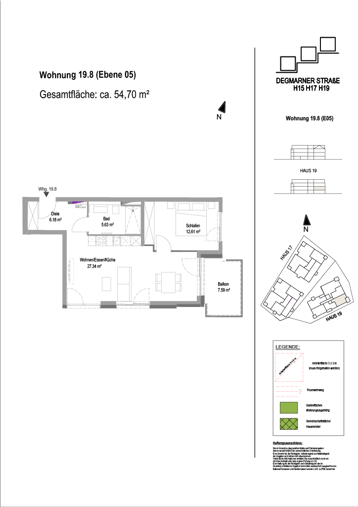 Wohnung Plan