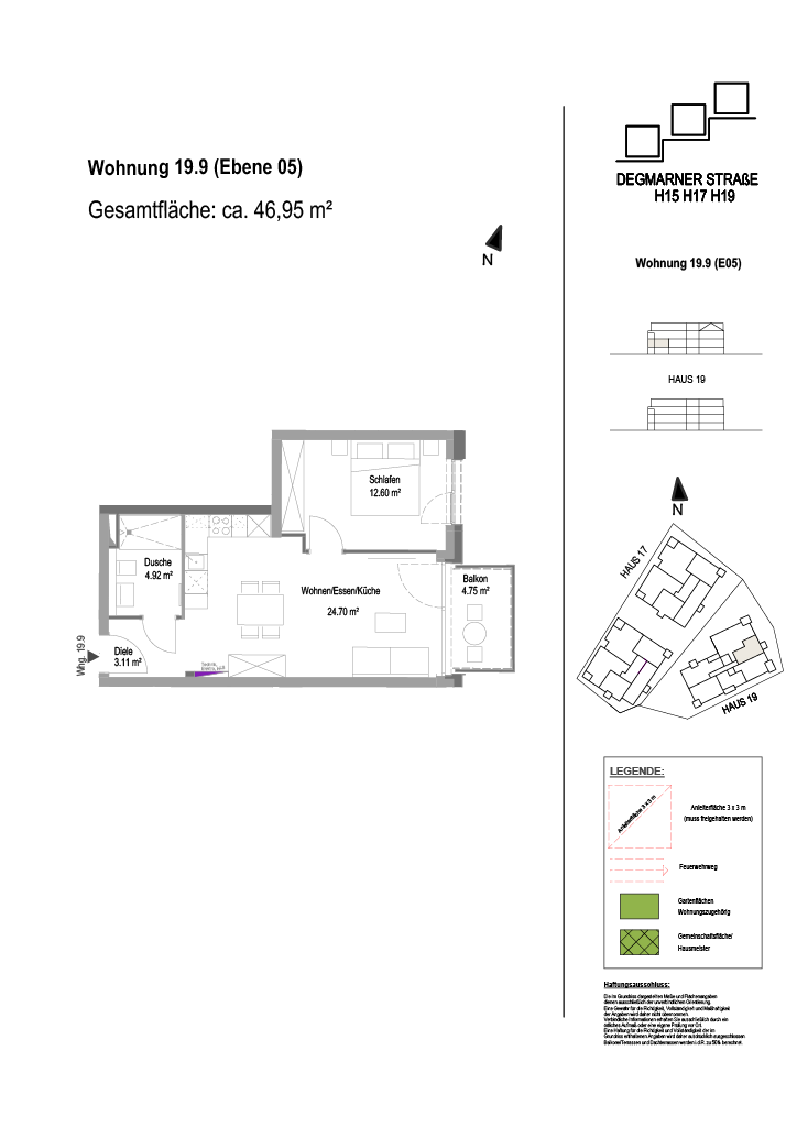 Wohnung Plan